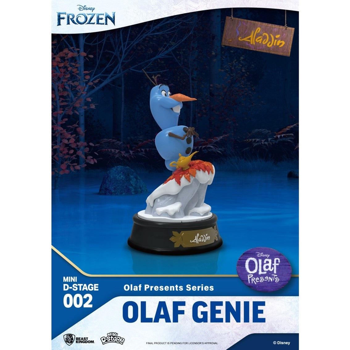 Beast Kingdom Mini D-Stage Disney Olaf Presenta Olaf Genio Aladdin