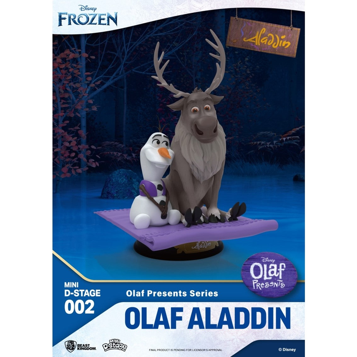 Beast Kingdom Mini D-Stage Disney Olaf Presenta Olaf Aladdin