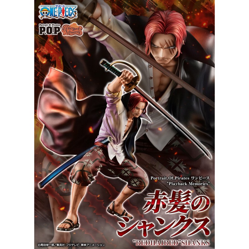 One Piece Red-Haired Shanks Portrait of Pirates Playback Memories Megahouse Frikhala