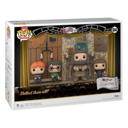 Harry Potter Pack de 4 POP Moments Deluxe Vinyl Figuras Hagrid's Hut 9 cm