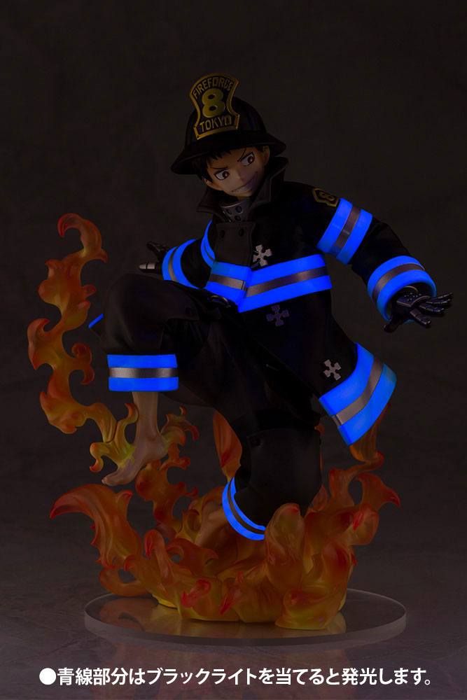Fire Force Estatua ARTFXJ PVC 1/8 Shinra Kusakabe Glows in the Dark Bonus Edition 21 cm